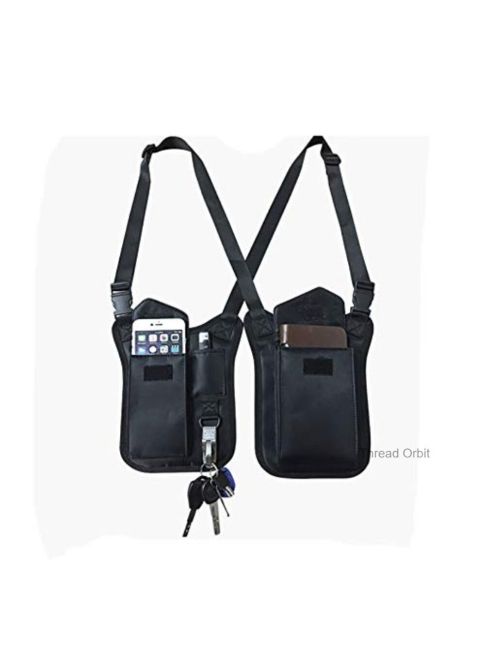 Men's Anti-Theft Shoulder Bag Nylon Crossbody Wallet Travel Holster